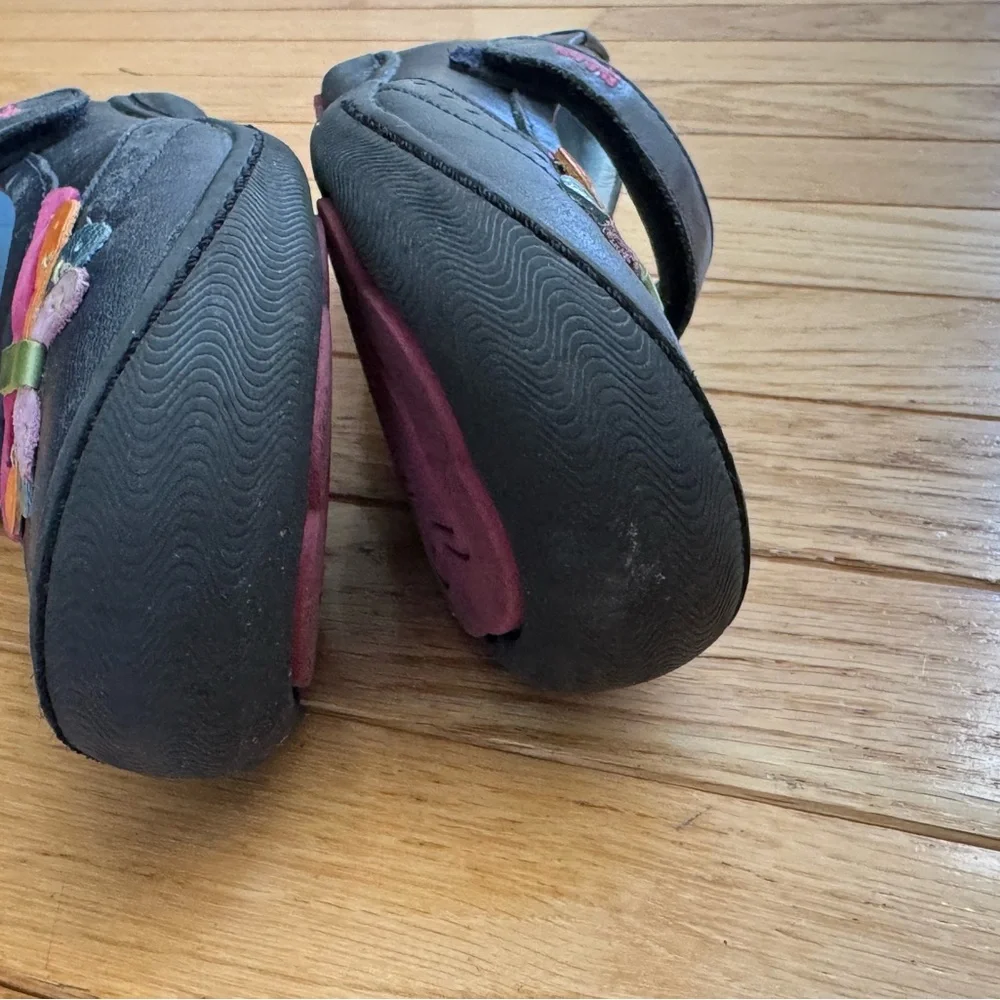 Umi Leather Kids Navy Dress Shoes with Multicolor Butterfly Girls 13 US/EUR 31